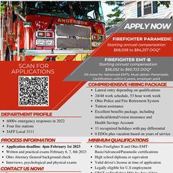 Anderson Township Firefighter/Paramedic/EMT Employment Opportunity